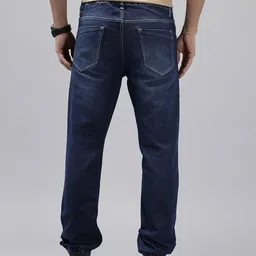 SPYKAR Men High-Rise Light Fade Stretchable Denim Joggers image 4