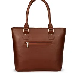 Bellissa Tan Brown Solid Shoulder Bag image 3