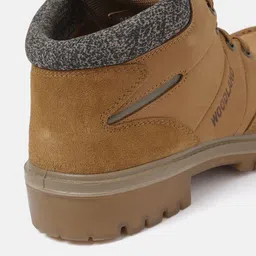 Woodland Men Camel Brown Leather Derbys image 2