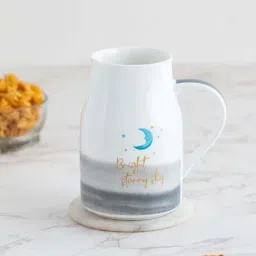 Clay Craft Fine Ceramic Flask Milk/Tea/Coffee Mugs - 1 Piece - 350 ml each - For Home/Office/Gifting Purpose-image-32