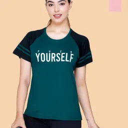 White Moon Women Typography 2 Printed Applique T-shirt-image-42