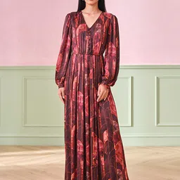 AND Floral Print Maxi Dress-image-73