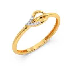Candere by Kalyan Jewellers Stylish Design 14k Yellow Gold & Diamond Ring-picture-24