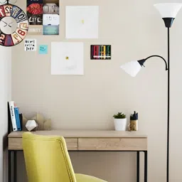 Nutts Black & Brown Printed Double Sided Analogue Vintage Wall Clock image 2