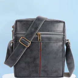 Fashion twist Unisex Textured Messenger Bag-picture-22