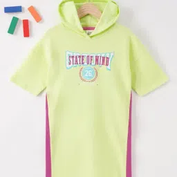 Ed-a-Mamma Kids Light Green Printed Dress-picture-36