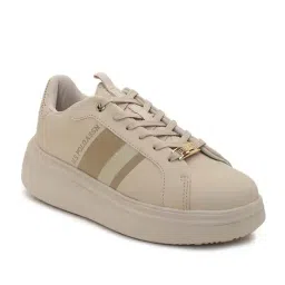 U.S. Polo Assn. Women's Beige Sneakers image 2