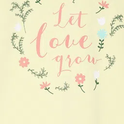 MINI KLUB Girls Yellow Printed High-Low Top image 2