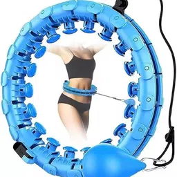STACIA Smart Hula Ring Hoops, Weighted Hula Circle 24 Detachable Fitness Ring with 360 Degree Auto-Spinning Ball Gymnastics, Massage, Adult Fitness for Weight Loss image 2