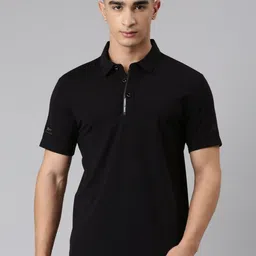 Xtep Men Solid Polo Collar T-shirt-picture-58