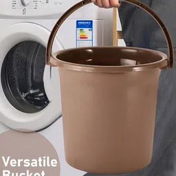 RUBOXA Brown 4 piece Solid Metal Bath Accessories Set image 3