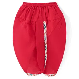 Babyhug Cotton Full SLeeves Lurex Printed Dhoti Kurta Set - Multicolour image 4