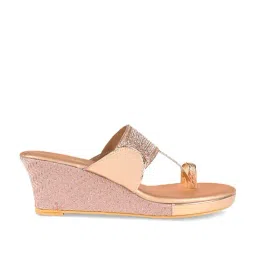 Rocia by Regal Women's Rose Gold Toe Ring Wedges-image-26