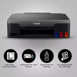 Canon PIXMA G1020 Single Function Ink Tank Colour Printer Black image 5