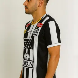 dostitch Men Neymar Striped Dri-FIT T-shirt-image-60