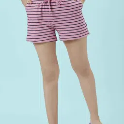 Dreamz by Pantaloons Pink Cotton Striped Shorts-image-36