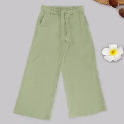 Pantaloons Junior Girls Mistletoe Textured Trousers-picture-38