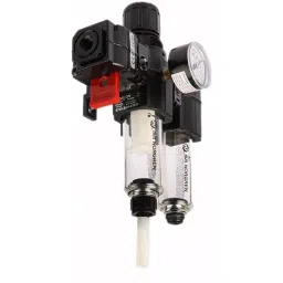 Norgren Pneumatic Air Preparation G 1/4 FRL Auto matic Drain 401¼m Filtration Size-With Pressure Gauge, BL72-201G image 4