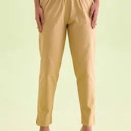 IndianRang Women Relaxed Straight Leg Trousers-image-61