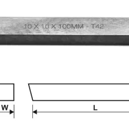 MIRANDA TOOLS S400 Square Bevelled Toolbit Blank (Size 3/4 x 4 Inch) image 1