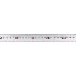 Kristeel Shinwa Steel Rule with Chrome Finish and Red Marking 300 mm Accuracy - EEC-I 101 C image 1