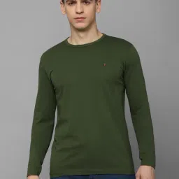 Louis Philippe Jeans Green Cotton Slim Fit T-Shirt-picture-34