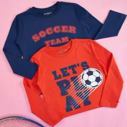 Pantaloons Baby Kids Blue & Red Cotton Printed Full Sleeves T-Shirt-picture-32