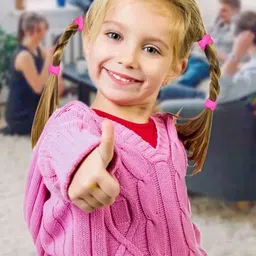 HANDBAG COLLECTION Set of 100 Girls Ponytail Holders image 3