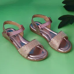 boyz n galz Pearls Embellished Metallic Sandals - Pink-picture-19