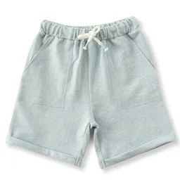 JusCubs Cotton Knit Solid Shorts - Blue image 1