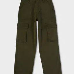 Pepe Jeans Woven Full Length Trouser With Cargo Pockets - Green-picture-11