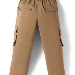Ruff Cotton Woven Full Length Solid Colour Trouser - Khaki image 2