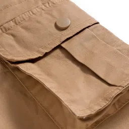 Ruff Cotton Woven Full Length Solid Colour Trouser - Khaki image 4