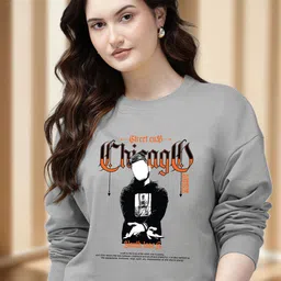 AUSK Women Graphic Printed Round Neck Full Sleeve Sweatshirt-picture-28