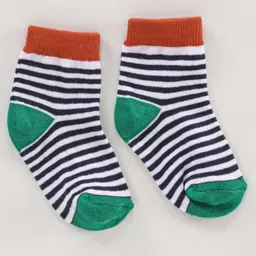 Cute Walk by Babyhug Ankle Length Antibacterial Socks Multi Design Pack Of 5 - Multicolor image 5