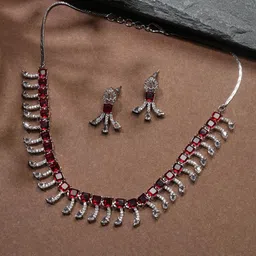 Niska Rhodium-Plated Cubic Zirconia Jewellery Set image 4