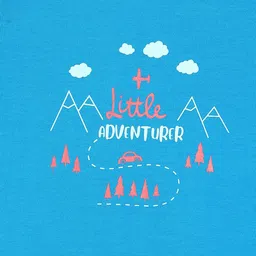 MINI KLUB Blue Print Top image 3