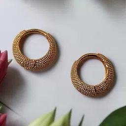 SHREE KRISHNA SHOPPING Gold-Plated Brass Earrings image 1