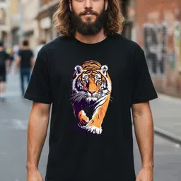SZN Men Animal Printed Oversized Round Neck T-shirt-picture-18