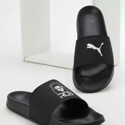 Puma Men's Royal Challengers Bangalore Black Slides-image-22