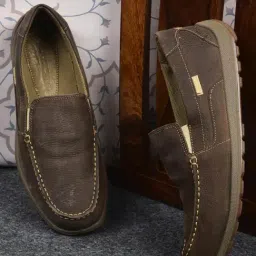 Woodland Men's Grey Casual Loafers-image-14