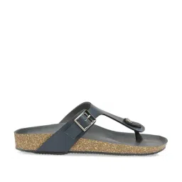 Rocia by Regal Women's Blue T-Strap Sandals-image-81