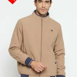 Cantabil Brown & Navy Regular Fit Reversible Jacket-picture-20