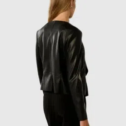 forever new Louise PU Waterfall Jacket image 2