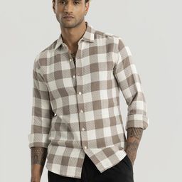 Snitch Men Smart Slim Fit Buffalo Checks Opaque Checked Casual Shirt-picture-32