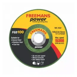 Freemans 4 Inch/100 mm White Aluminum Oxide A80 Grit Grinding Wheel, FGD100-80 (Pack of 20)-picture-11