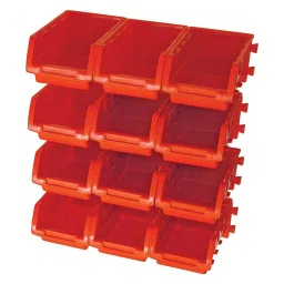 S.R.Industries Bin 15 Plastic 200x125x100 mm Red Storage Bin image 2