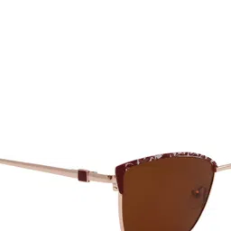 Ted Smith Women Cateye Sunglasses with Polarised and UV Protected Lens SUN-MERISE_BUGD image 3