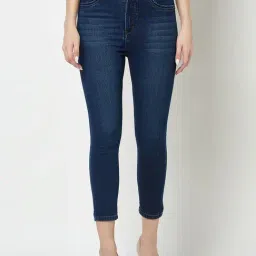 Crimsoune Club Navy Cotton Mid Rise Jeans-picture-10