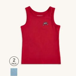 Pantaloons Junior Blue & Red Cotton Printed Vest (Pack of 2)-picture-26